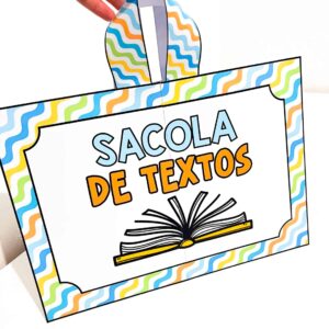 Sacola de Textos em Letra Cursiva