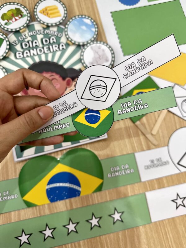 Kit luva e lembrança Dia da Bandeira - Educação e Criatividade