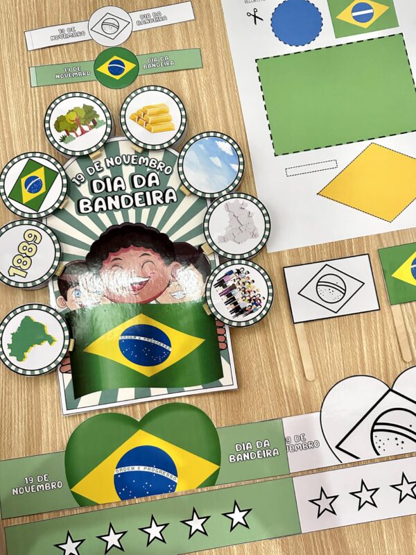 Kit luva e lembrança Dia da Bandeira - Educação e Criatividade