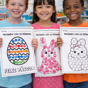 Pintando com os Dedinhos Páscoa