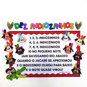 Cantiga “10 Indiozinhos” – Cartaz + Atividade Interativa