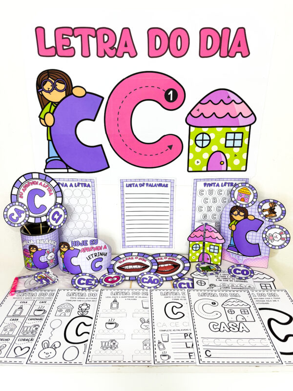 Kit Letra C - Educação e Criatividade