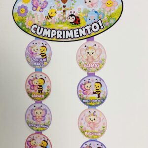 Cumprimento Divertido Jardim Encantado
