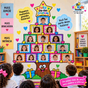 Painel Árvore da Alegria Dia das Crianças